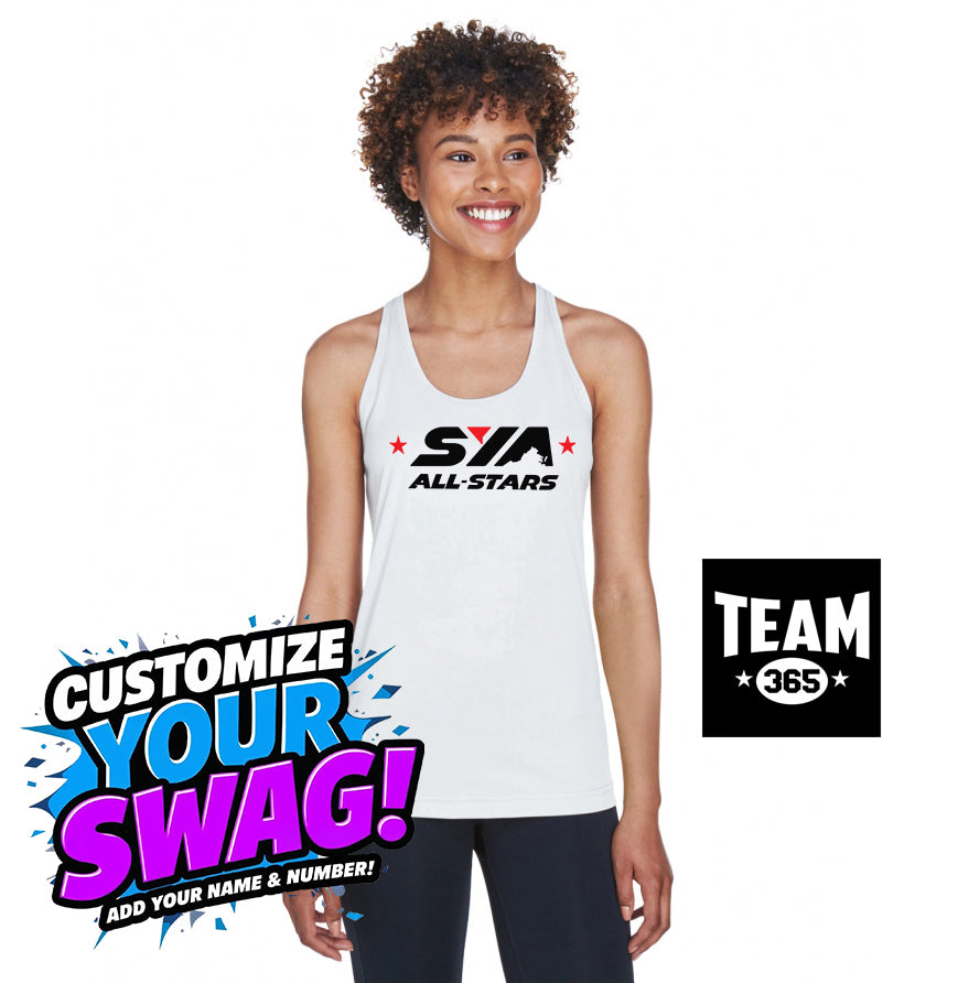 Team 365 TT11WRC Women's Zone Performance Racerback Tank - SYA All-Stars