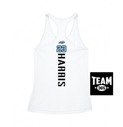 Team 365 TT11WRC Women's Zone Performance Racerback Tank - Lightning Premier Softball