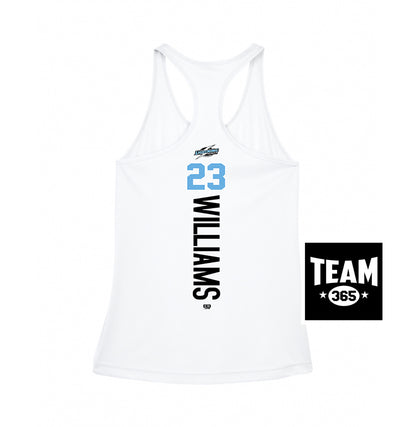 Team 365 TT11WRC Women's Zone Performance Racerback Tank - Lightning Premier Softball