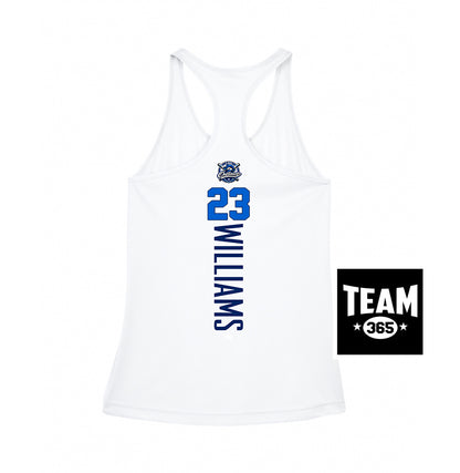 Team 365 TT11WRC Women's Zone Performance Racerback Tank - LBK Outlaws Baseball