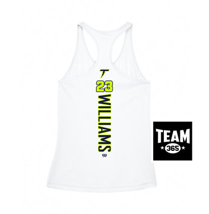 Team 365 TT11WRC Women's Zone Performance Racerback Tank - Ponte Vedra Thunder Baseball