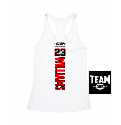 Team 365 TT11WRC Women's Zone Performance Racerback Tank - SYA All-Stars