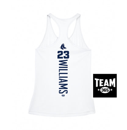 Team 365 TT11WRC Women's Zone Performance Racerback Tank - Blue Sox Baseball