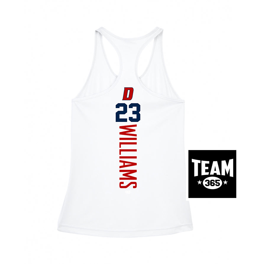 Team 365 TT11WRC Women's Zone Performance Racerback Tank - North Florida Dynasty