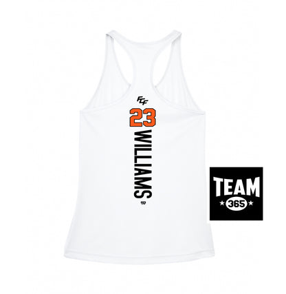 Team 365 TT11WRC Women's Zone Performance Racerback Tank - FCF Flight Baseball