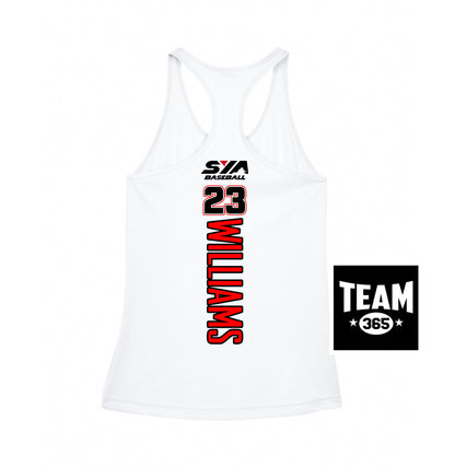 Team 365 TT11WRC Women's Zone Performance Racerback Tank - SYA Baseball