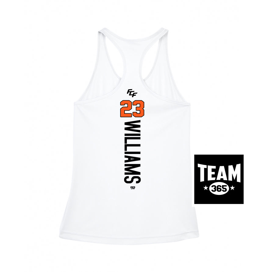 Team 365 TT11WRC Women's Zone Performance Racerback Tank - FCF Flight Baseball