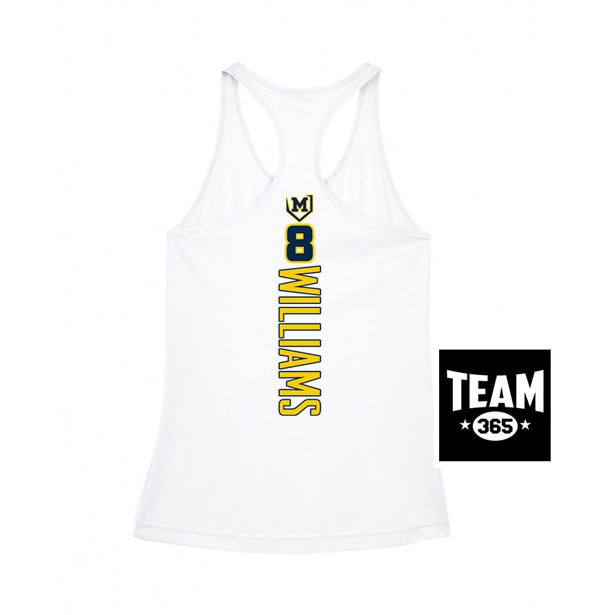 Team 365 TT11WRC Women's Zone Performance Racerback Tank - Midland Bandits Baseball