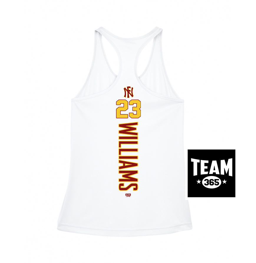 Team 365 TT11WRC Women's Zone Performance Racerback Tank - North Florida Tribe