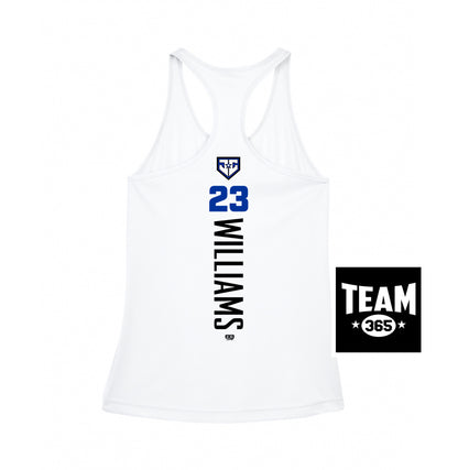 Team 365 TT11WRC Women's Zone Performance Racerback Tank - JCB Diamond Kings Baseball