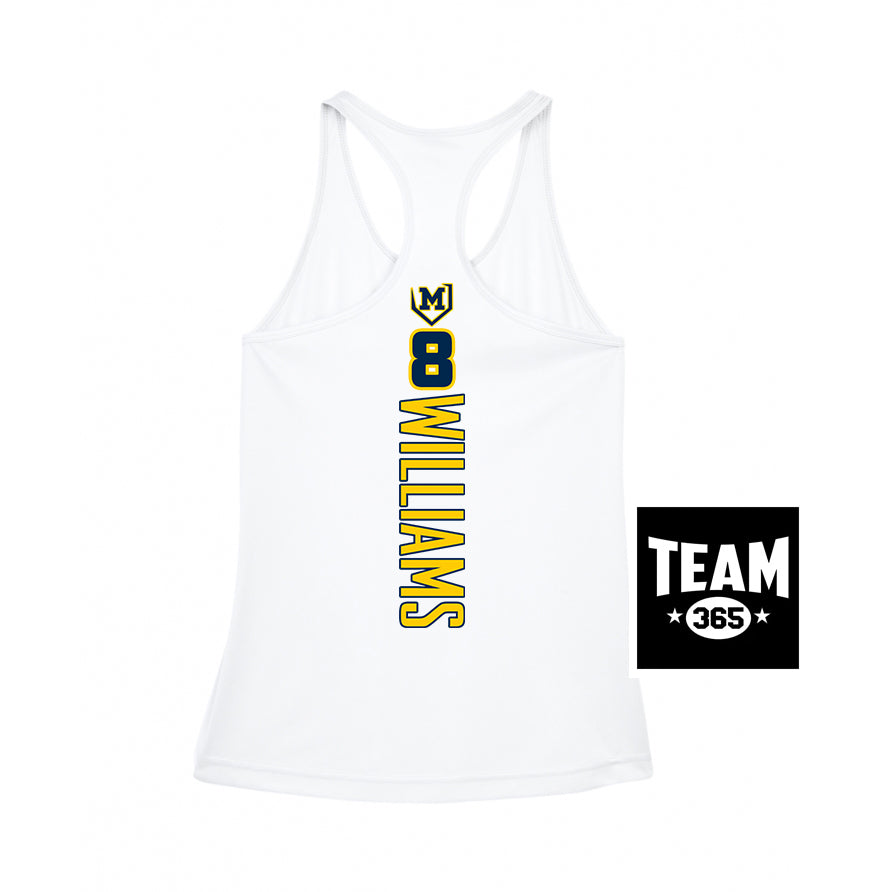 Team 365 TT11WRC Women's Zone Performance Racerback Tank - Midland Bandits Baseball