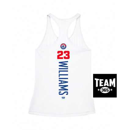 Team 365 TT11WRC Women's Zone Performance Racerback Tank - Talkin' Baseball