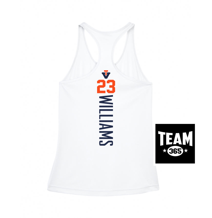 Team 365 TT11WRC Women's Zone Performance Racerback Tank - Team Virginia Baseball