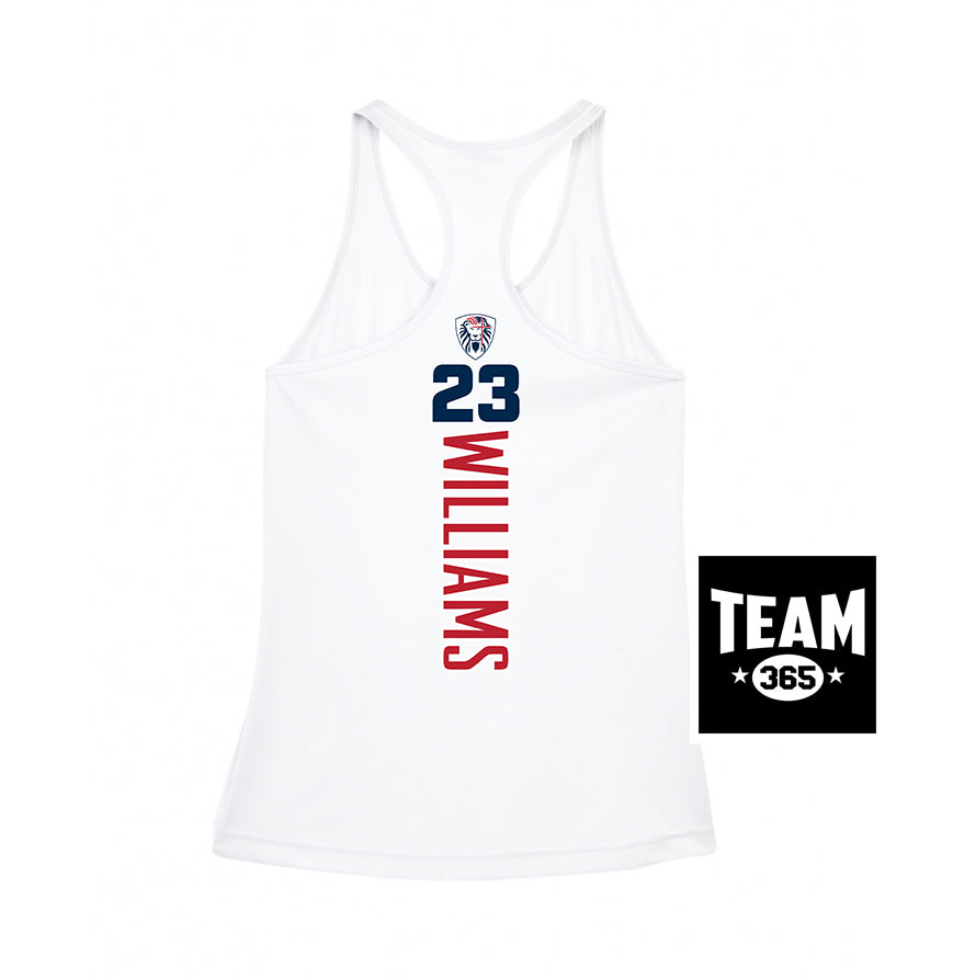 Team 365 TT11WRC Women's Zone Performance Racerback Tank - Orlando Lions Baseball