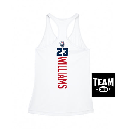 Team 365 TT11WRC Women's Zone Performance Racerback Tank - Orlando Lions Baseball