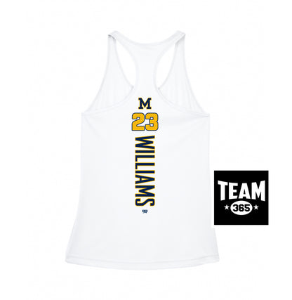 Team 365 TT11WRC Women's Zone Performance Racerback Tank - Midland Baseball