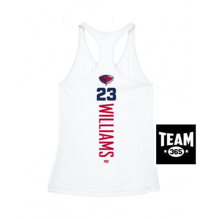 Team 365 TT11WRC Women's Zone Performance Racerback Tank - Pasco Stingers Baseball