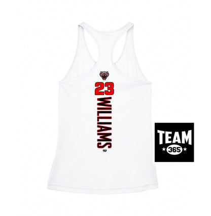 Team 365 TT11WRC Women's Zone Performance Racerback Tank - Black Creek Cottonmouths