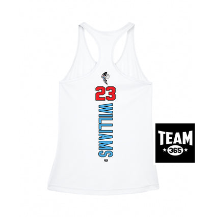 Team 365 TT11WRC Women's Zone Performance Racerback Tank - NBC Gnats Baseball