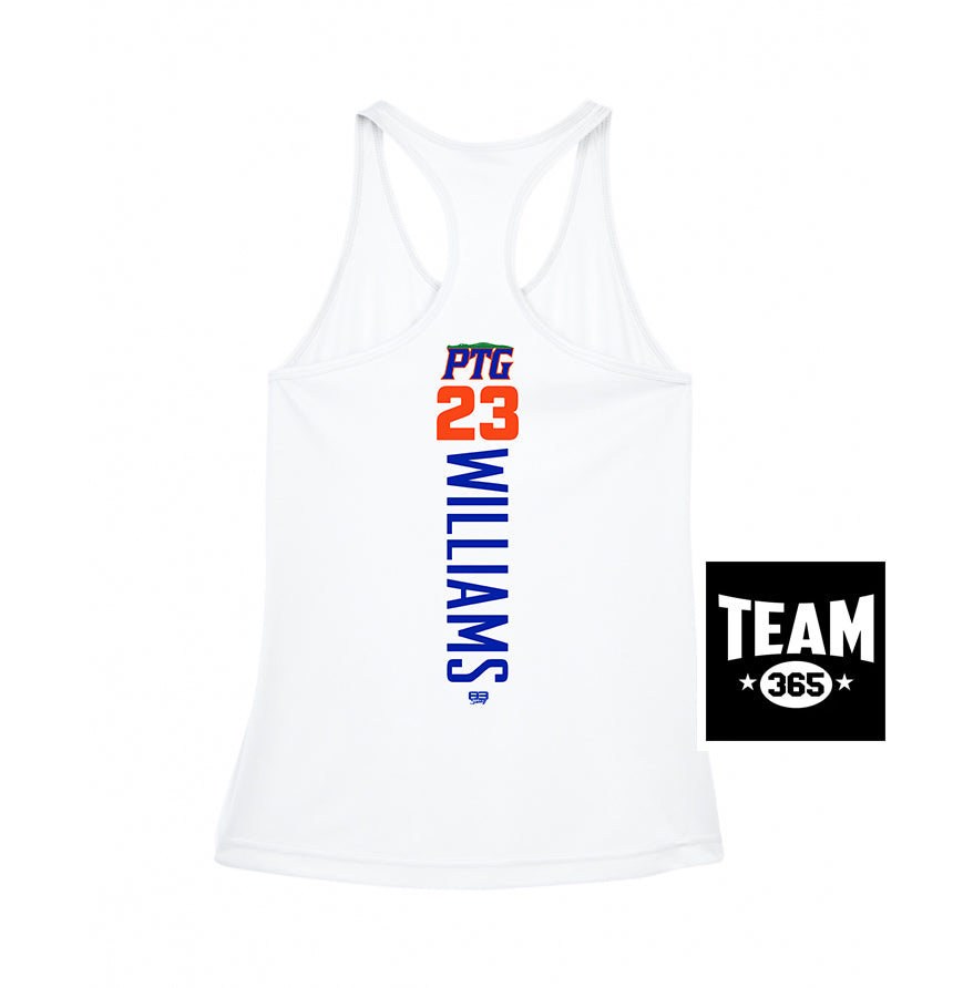 Team 365 TT11WRC Women's Zone Performance Racerback Tank - Palatka TailGators Baseball