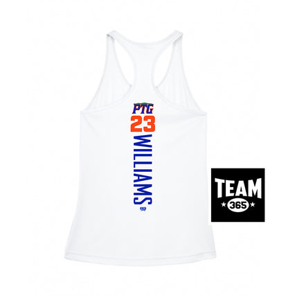Team 365 TT11WRC Women's Zone Performance Racerback Tank - Palatka TailGators Baseball
