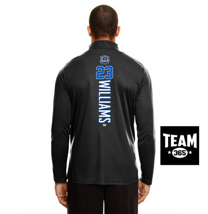 Team 365 TT31 Men's Zone Performance Quarter-Zip - LBK Outlaws Baseball