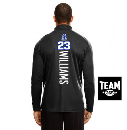 Team 365 TT31 Men's Zone Performance Quarter-Zip - Jax Beach Baseball