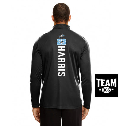 Team 365 TT31 Men's Zone Performance Quarter-Zip - Lightning Premier Softball