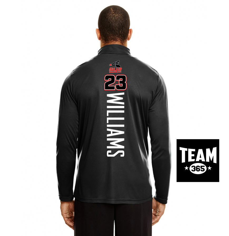 Team 365 TT31 Men's Zone Performance Quarter-Zip - SYA Batter Logo