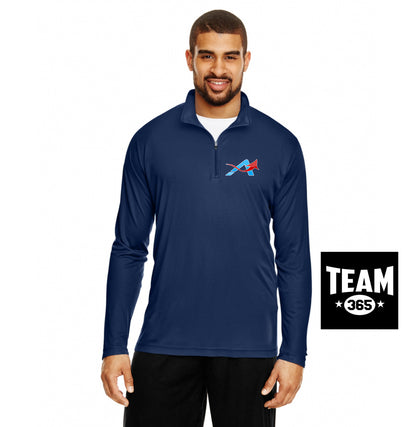 Team 365 TT31 Men's Zone Performance Quarter-Zip - A Degree Above