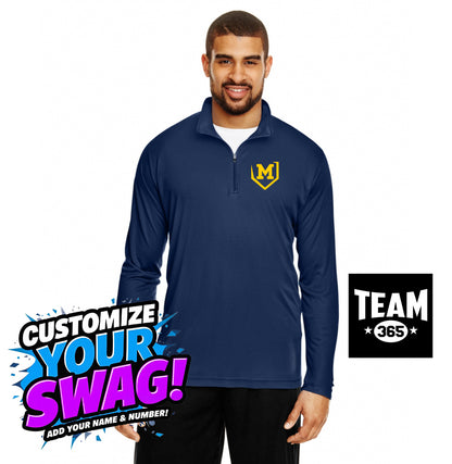 Team 365 TT31 Men's Zone Performance Quarter-Zip - Midland Bandits Baseball