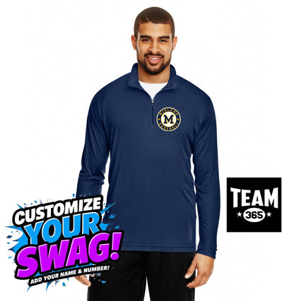 Team 365 TT31 Men's Zone Performance Quarter-Zip - Midland Baseball