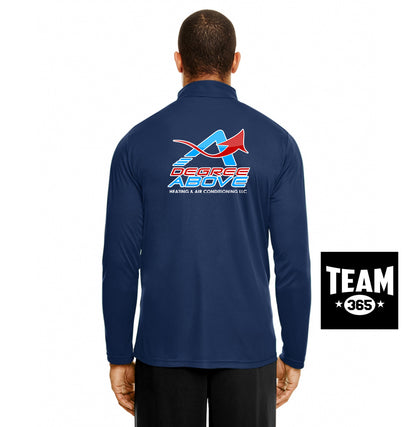 Team 365 TT31 Men's Zone Performance Quarter-Zip - A Degree Above