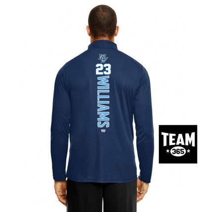 Team 365 TT31 Men's Zone Performance Quarter-Zip - PVAA Sharks Baseball