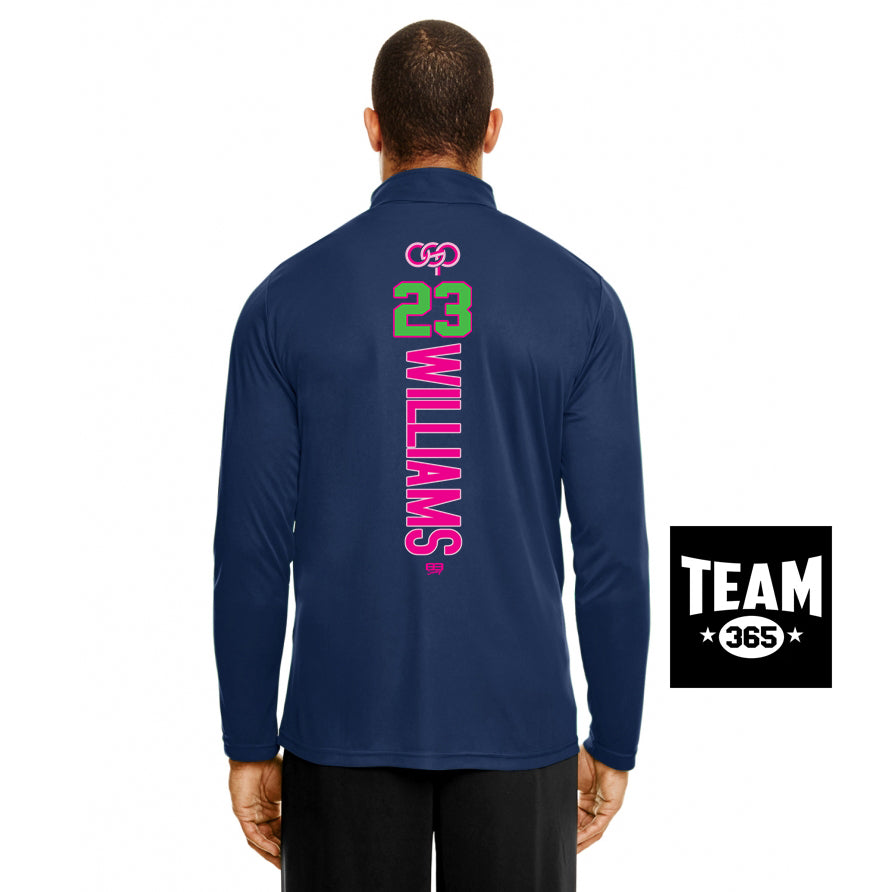 Team 365 TT31 Men's Zone Performance Quarter-Zip - OSP Gorilla Queens Softball