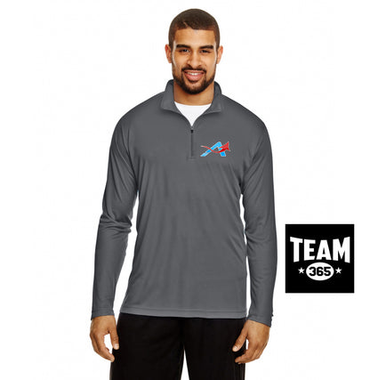 Team 365 TT31 Men's Zone Performance Quarter-Zip - A Degree Above