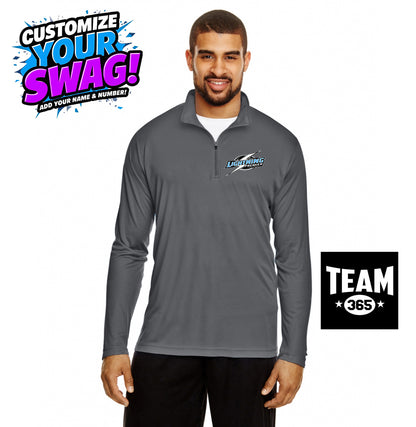 Team 365 TT31 Men's Zone Performance Quarter-Zip - Lightning Premier Softball