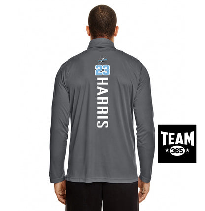 Team 365 TT31 Men's Zone Performance Quarter-Zip - Lightning Premier Softball