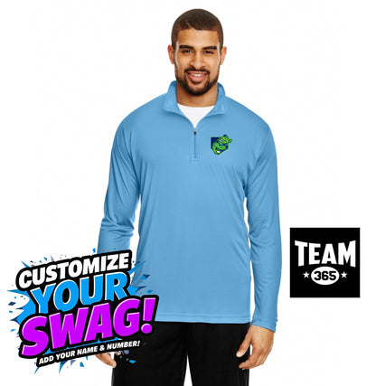 Team 365 TT31 Men's Zone Performance Quarter-Zip - OBP Swamp Kings
