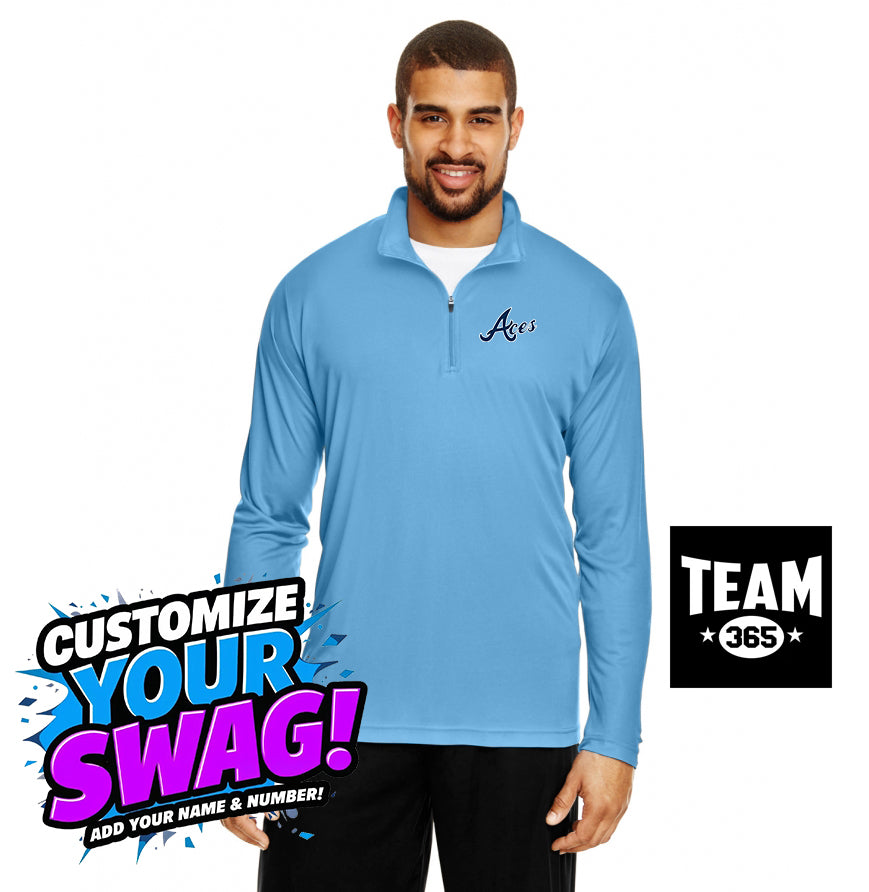 Team 365 TT31 Men's Zone Performance Quarter-Zip - Aces Baseball
