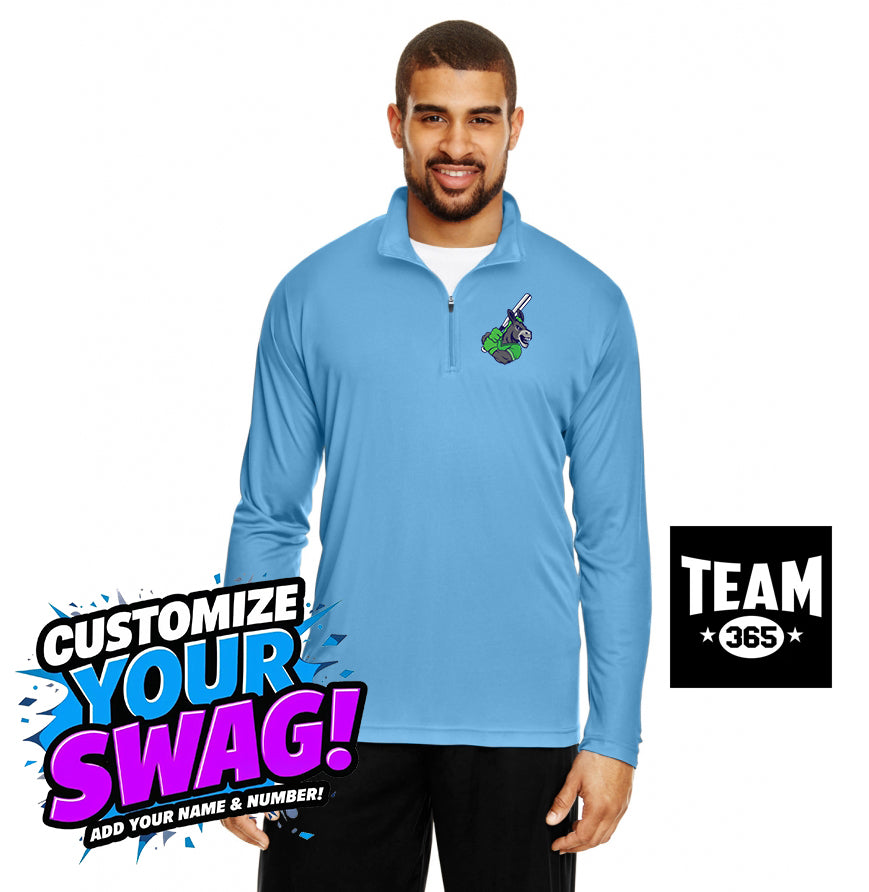 Team 365 TT31 Men's Zone Performance Quarter-Zip - OBP Swamp Donkeys