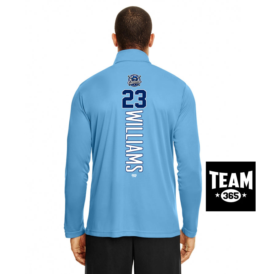 Team 365 TT31 Men's Zone Performance Quarter-Zip - LBK Outlaws Baseball