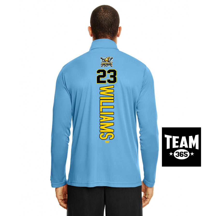 Team 365 TT31 Men's Zone Performance Quarter-Zip - Impact Softball - Massachusetts
