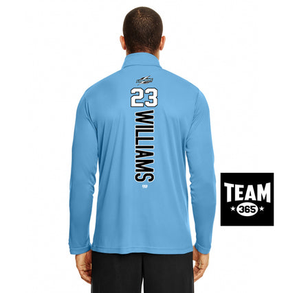Team 365 TT31 Men's Zone Performance Quarter-Zip - Lightning Premier Softball
