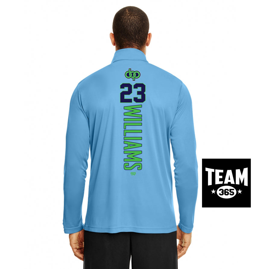 Team 365 TT31 Men's Zone Performance Quarter-Zip - OBP Swamp Donkeys