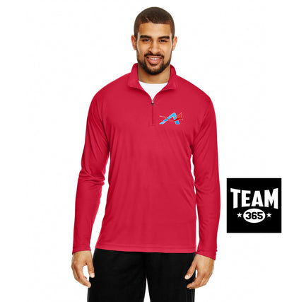 Team 365 TT31 Men's Zone Performance Quarter-Zip - A Degree Above