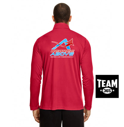 Team 365 TT31 Men's Zone Performance Quarter-Zip - A Degree Above