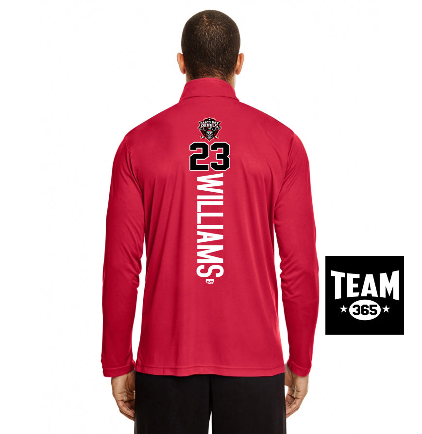 Team 365 TT31 Men's Zone Performance Quarter-Zip - Casco Bay Rebels Hockey