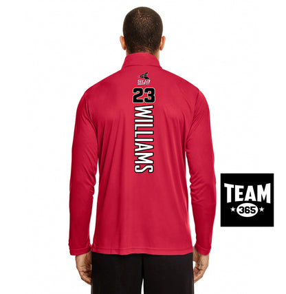 Team 365 TT31 Men's Zone Performance Quarter-Zip - SYA Batter Logo