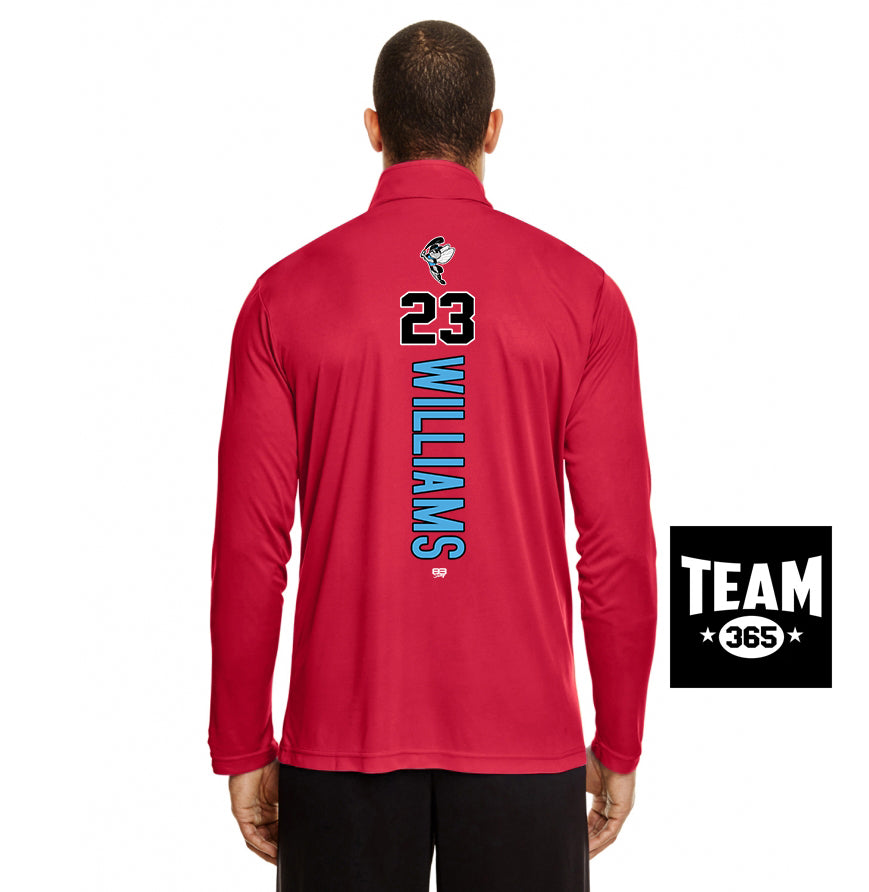 Team 365 TT31 Men's Zone Performance Quarter-Zip - NBC Gnats Baseball